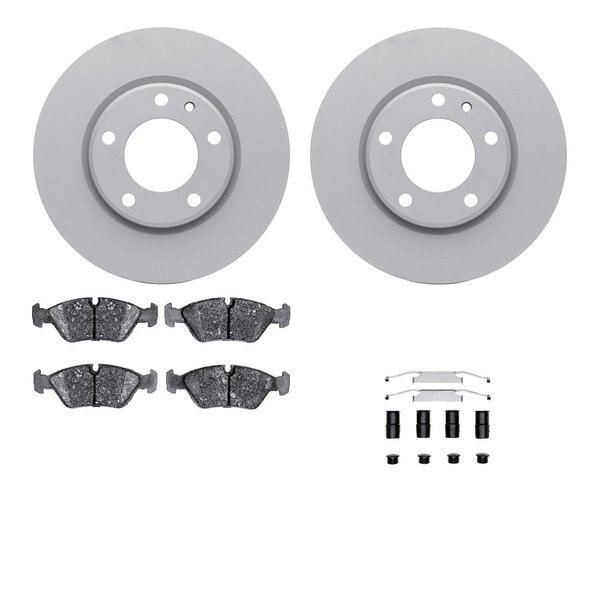 4512-31147, Geospec Rotors with 5000 Advanced Brake Pads includes Hardware, Silver, Dynamic Friction Co, Mfr#: 4512-31147